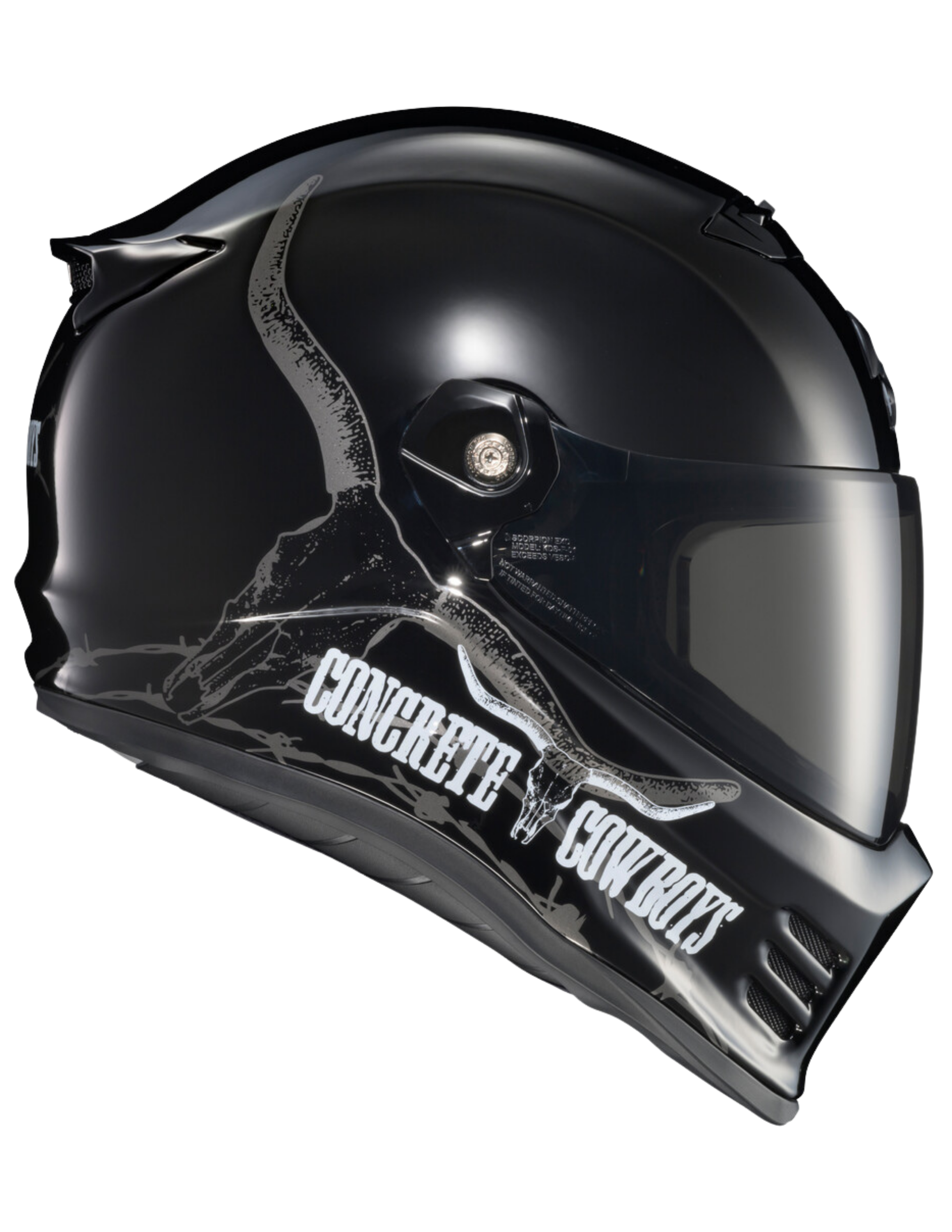 SCORPION HELMETS X CONCRETE COWBOYS GLOSS BLK