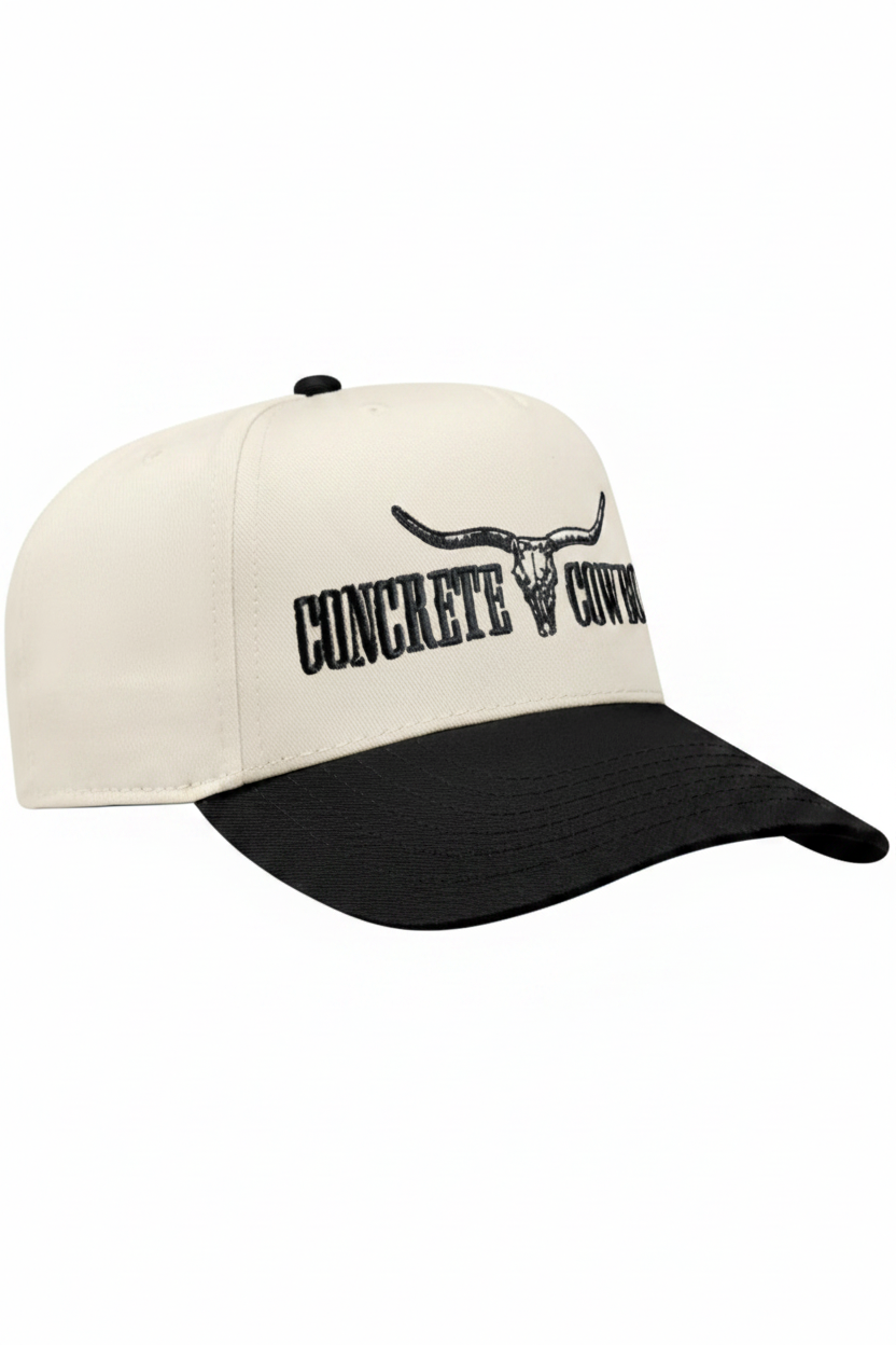 Snap Back - Cream w/ Black