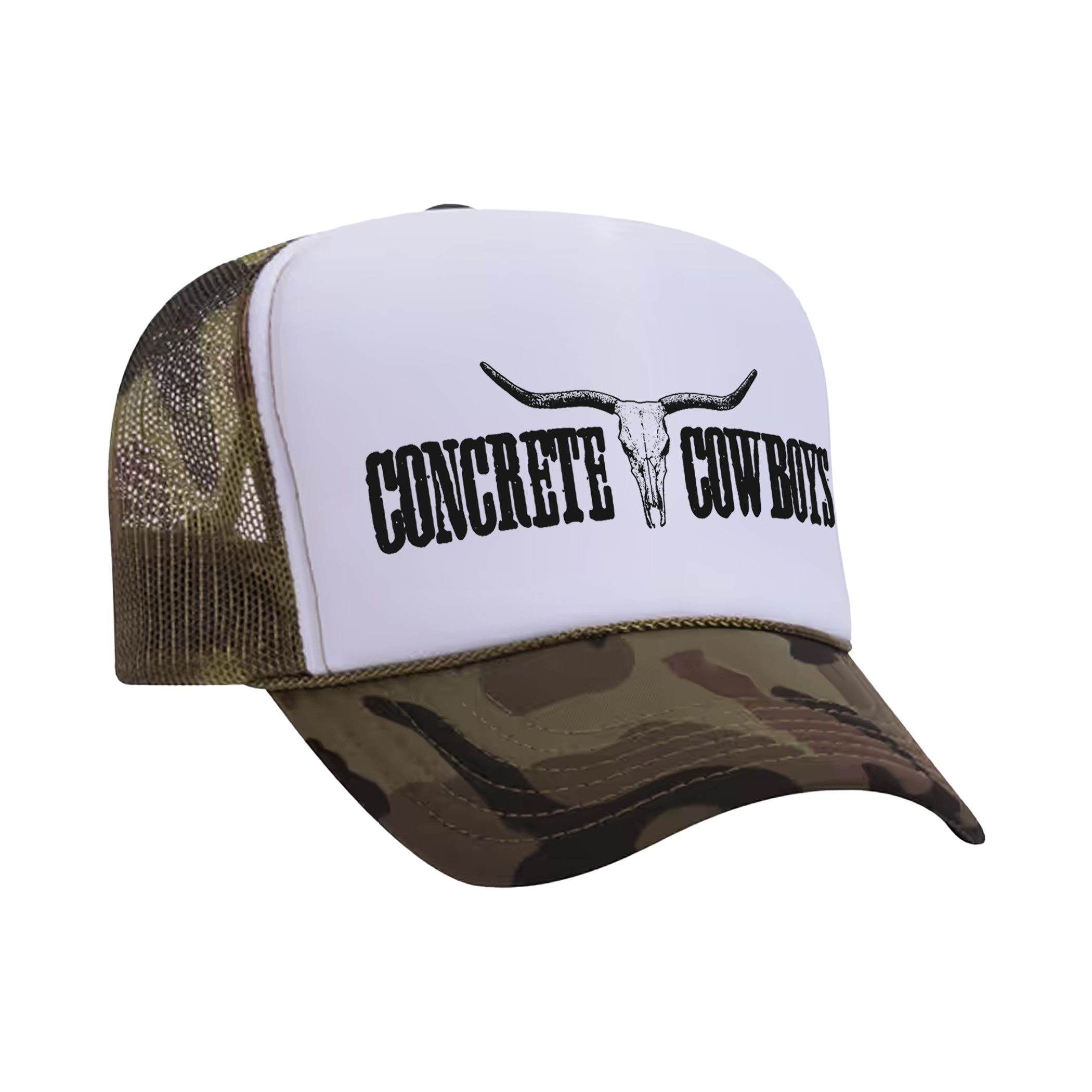 Trucker Hat - White Camo