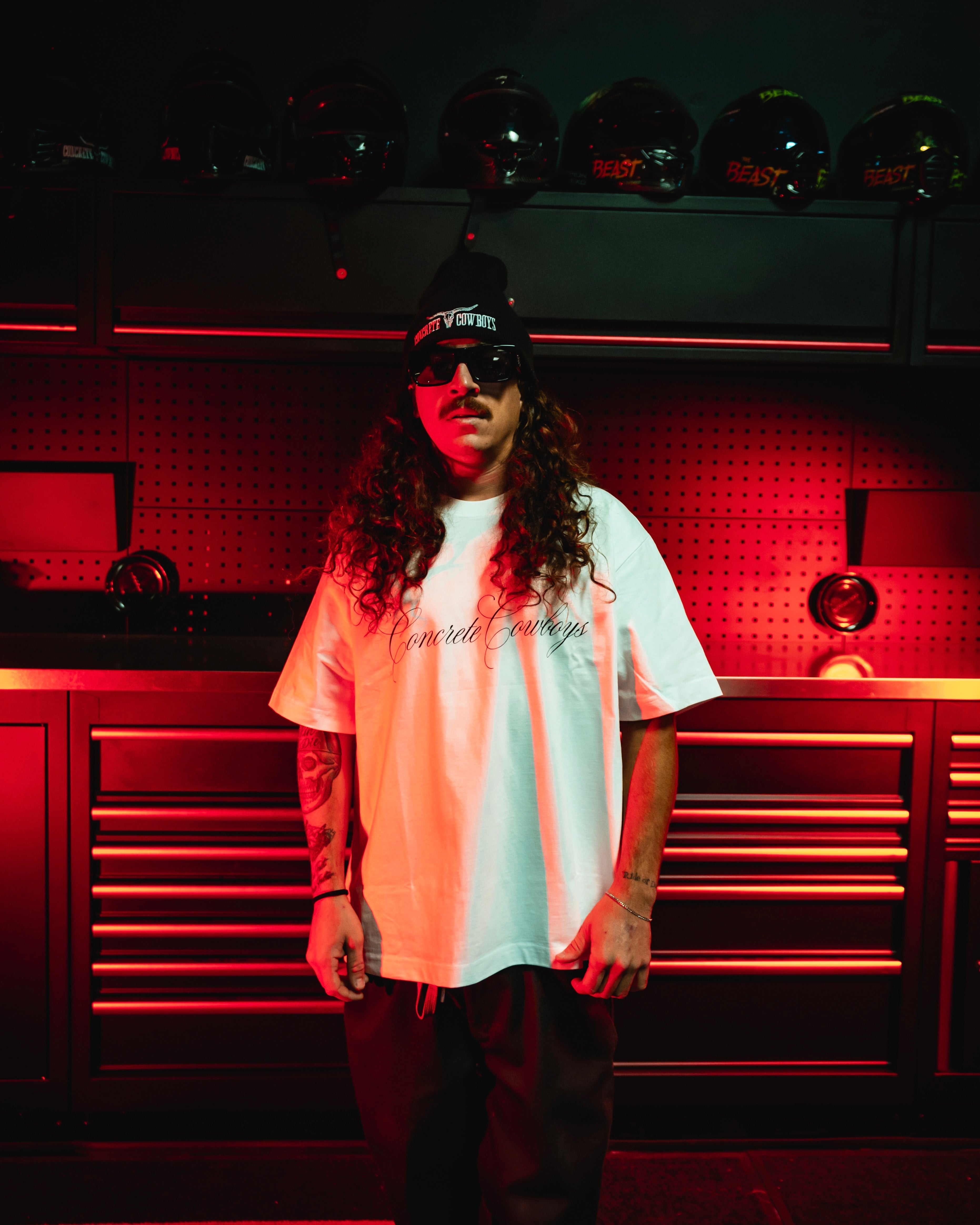 Cadillac Cowboy - White Box Tee