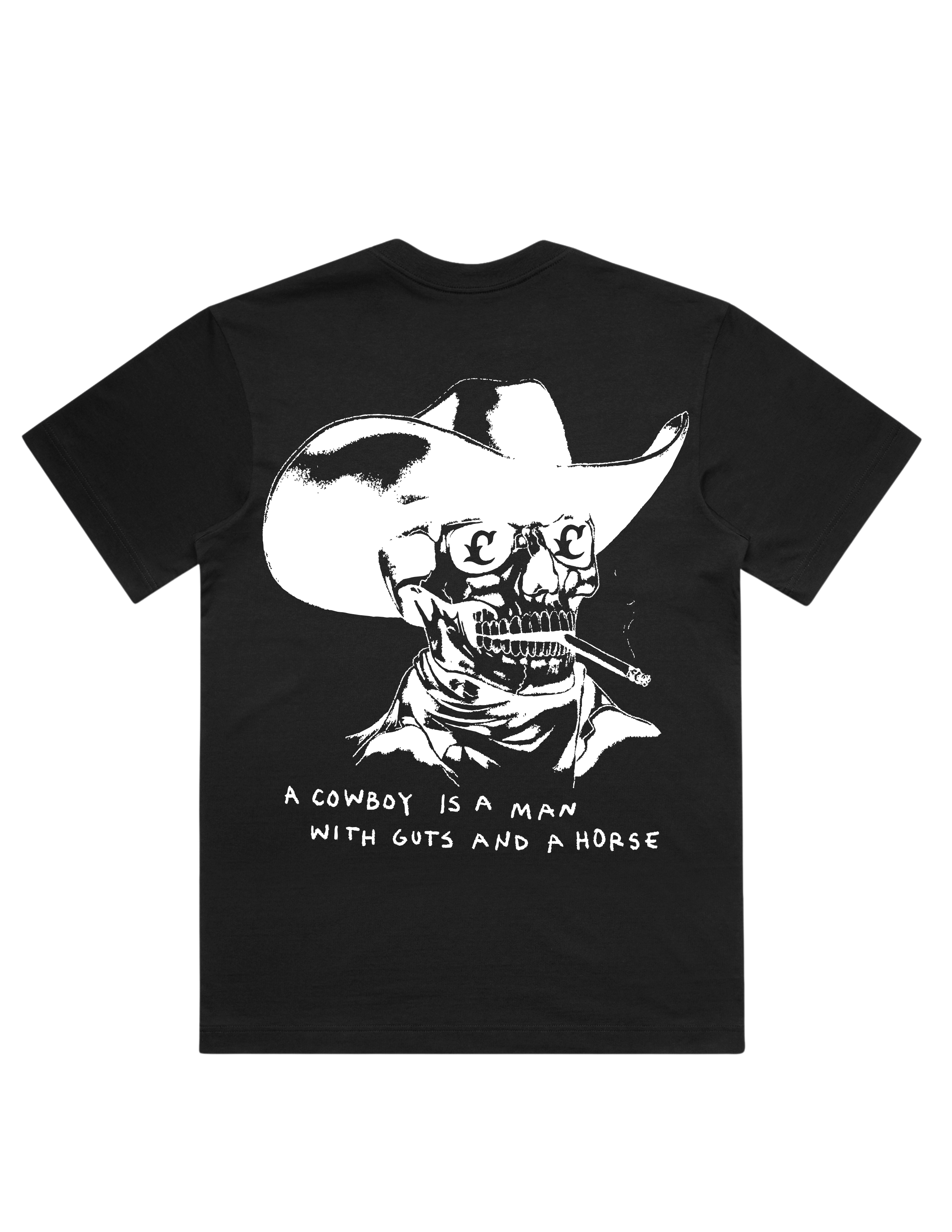 Guts & A Horse Black Box Tee