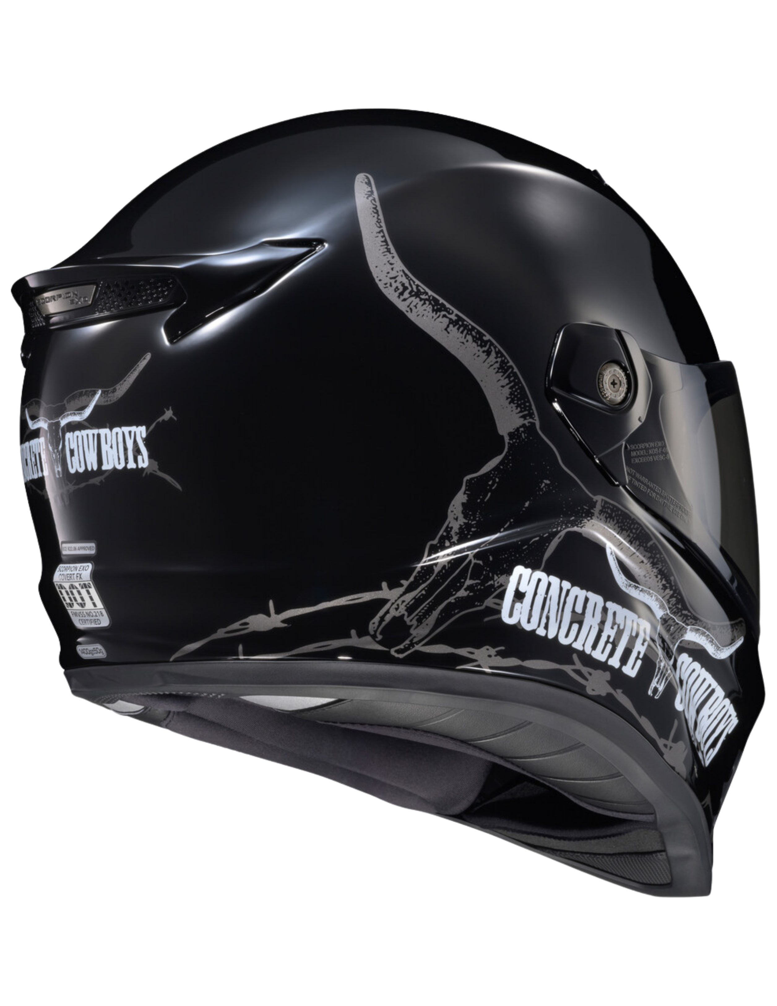 SCORPION HELMETS X CONCRETE COWBOYS GLOSS BLK