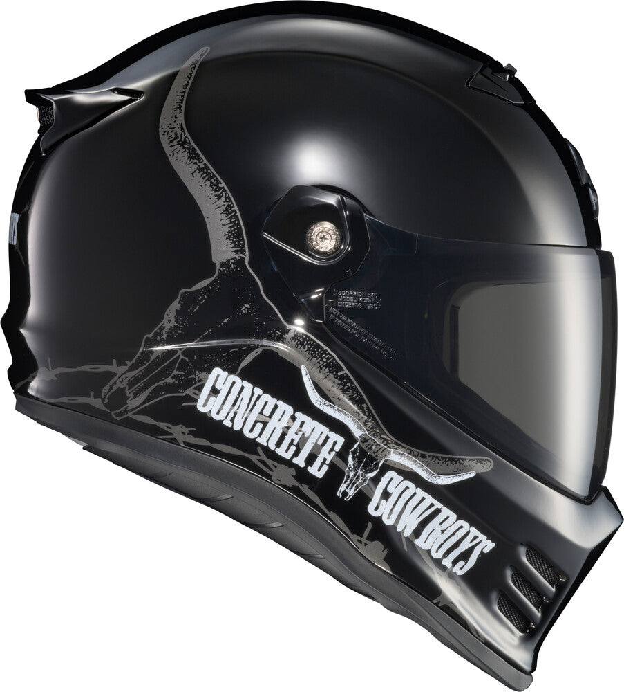 SCORPION HELMETS X CONCRETE COWBOYS GLOSS BLK