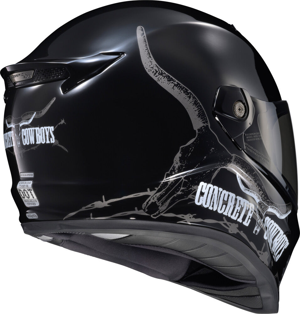 SCORPION HELMETS X CONCRETE COWBOYS GLOSS BLK