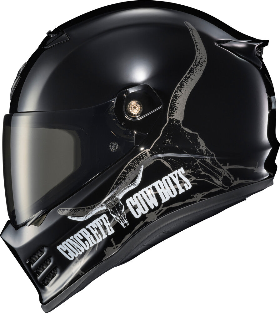 SCORPION HELMETS X CONCRETE COWBOYS GLOSS BLK SCORPION HELMETS X CONCRETE COWBOYS GLOSS BLK